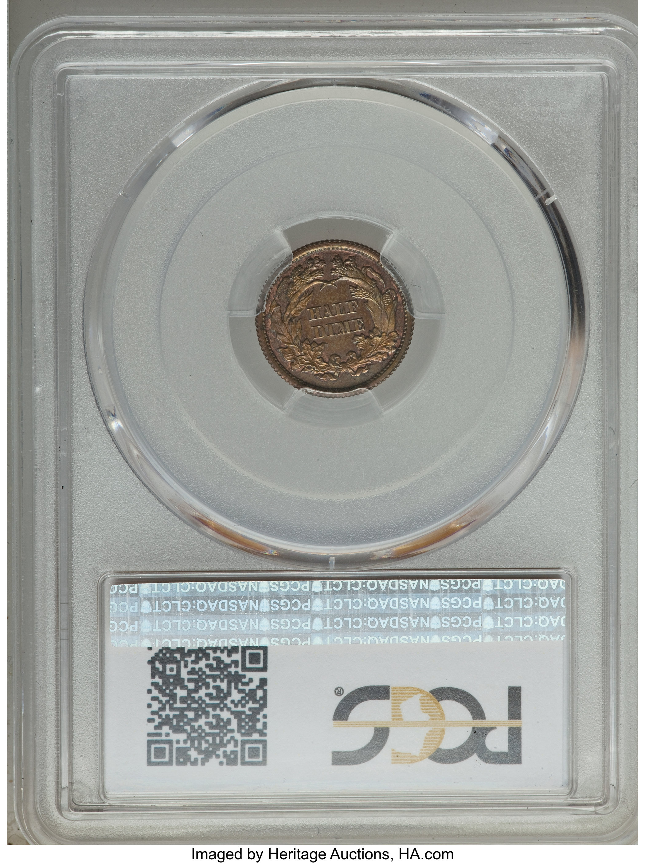 image for: 1870 H10C Half Dime, Judd-817, Pollock-906, High R.6, PR64 Brown PCGS....