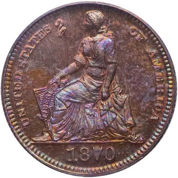 1870 P3c Copper, J-799 PR RB
