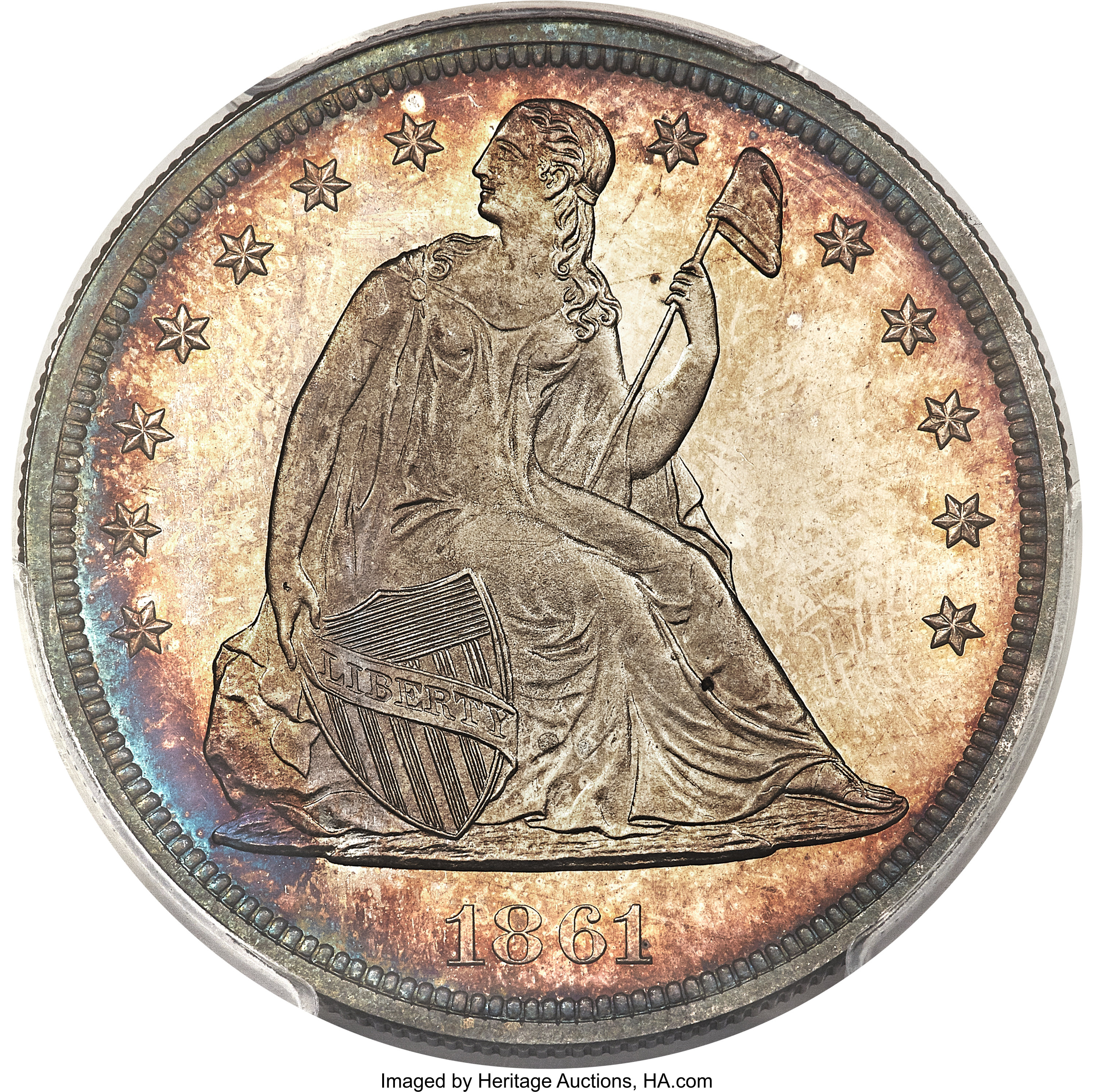 1861 $1 PR CAM