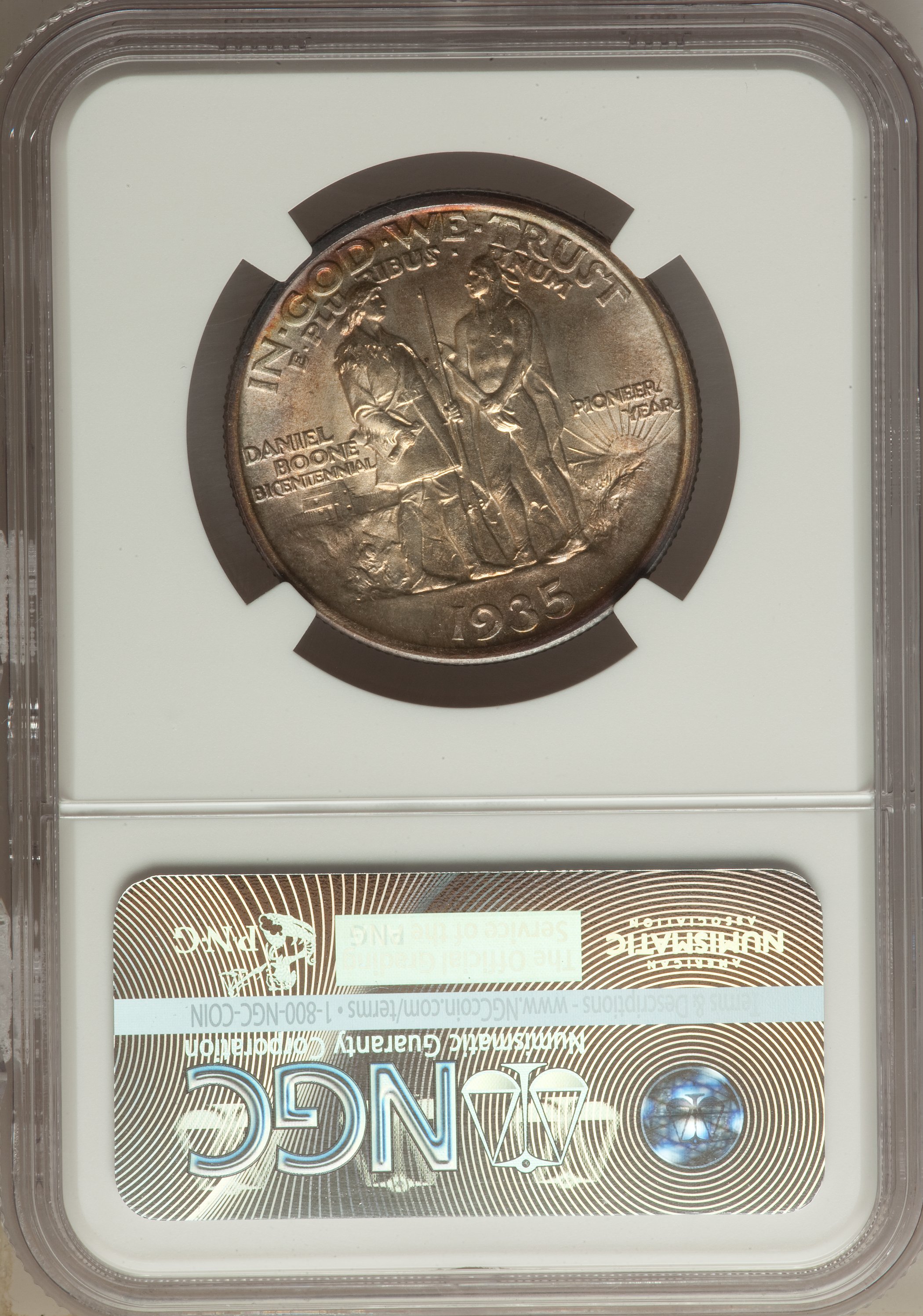 1935 50c Boone MS68 CAC thumbnail 2