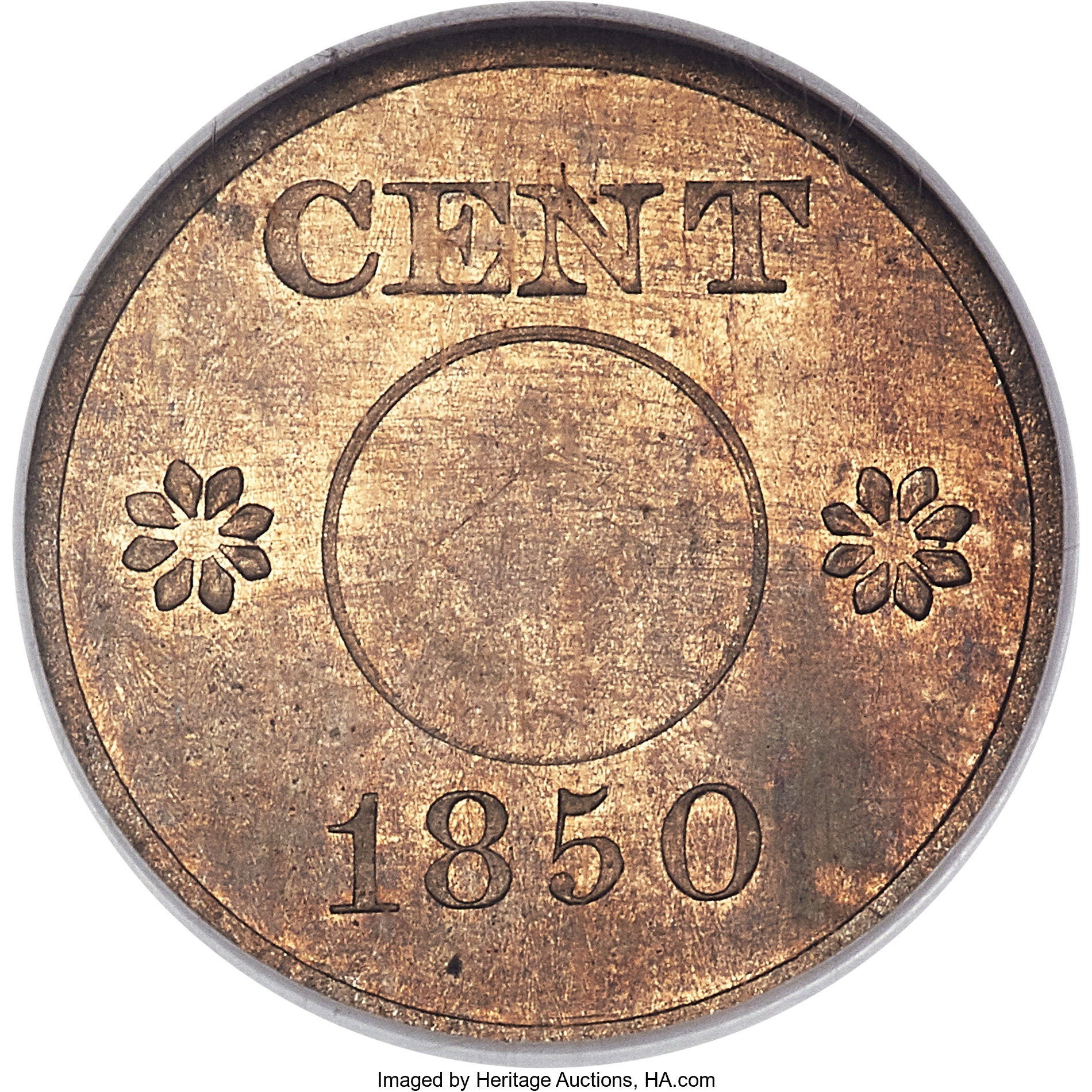 image for: 1850 P1C One Cent, Judd-124 Restrike, Pollock-139, Low R.7 PR65 NGC....