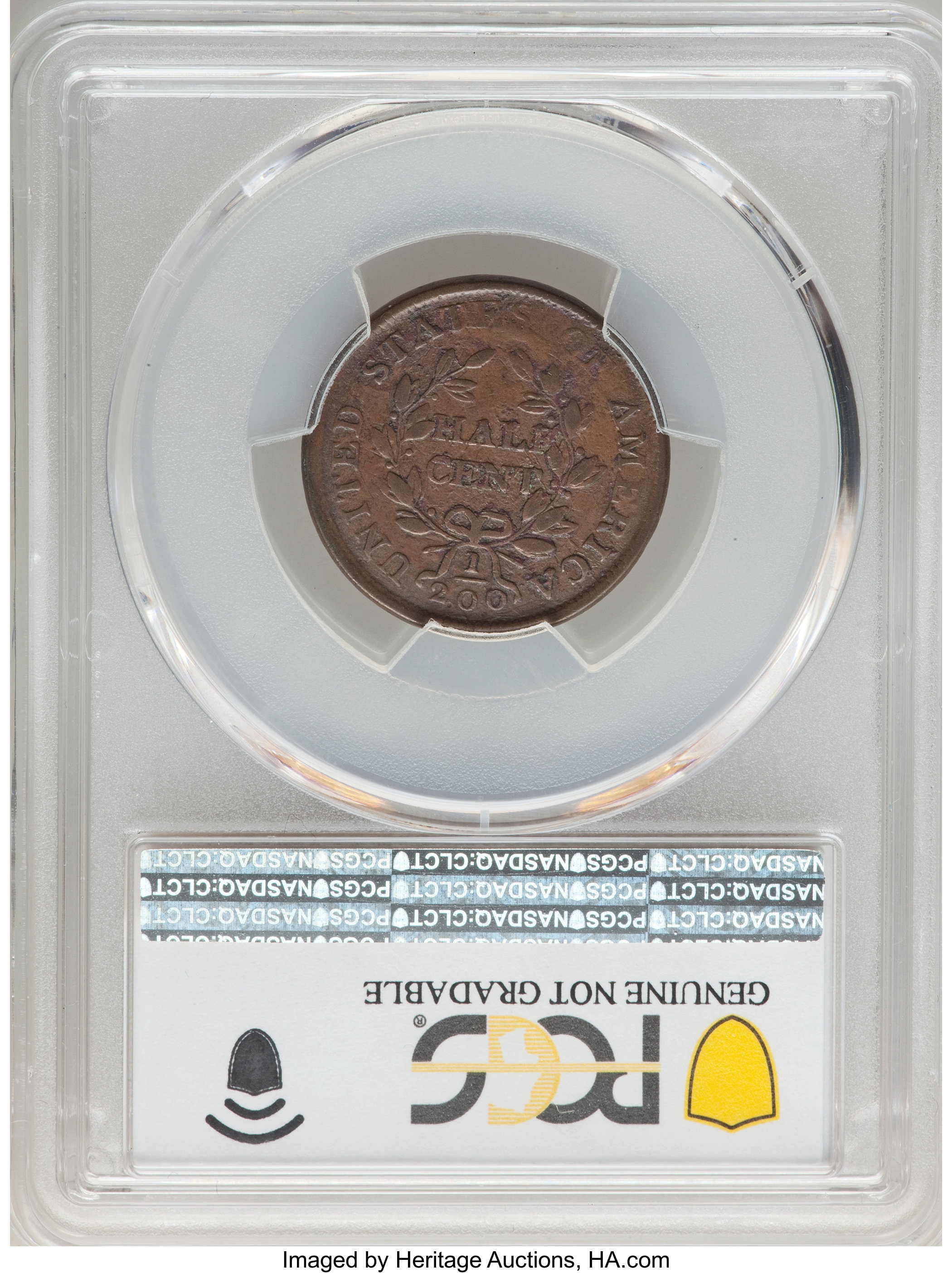 1804 1/2c Spiked Chin, C-5 MS BN VF20 BN thumbnail 13