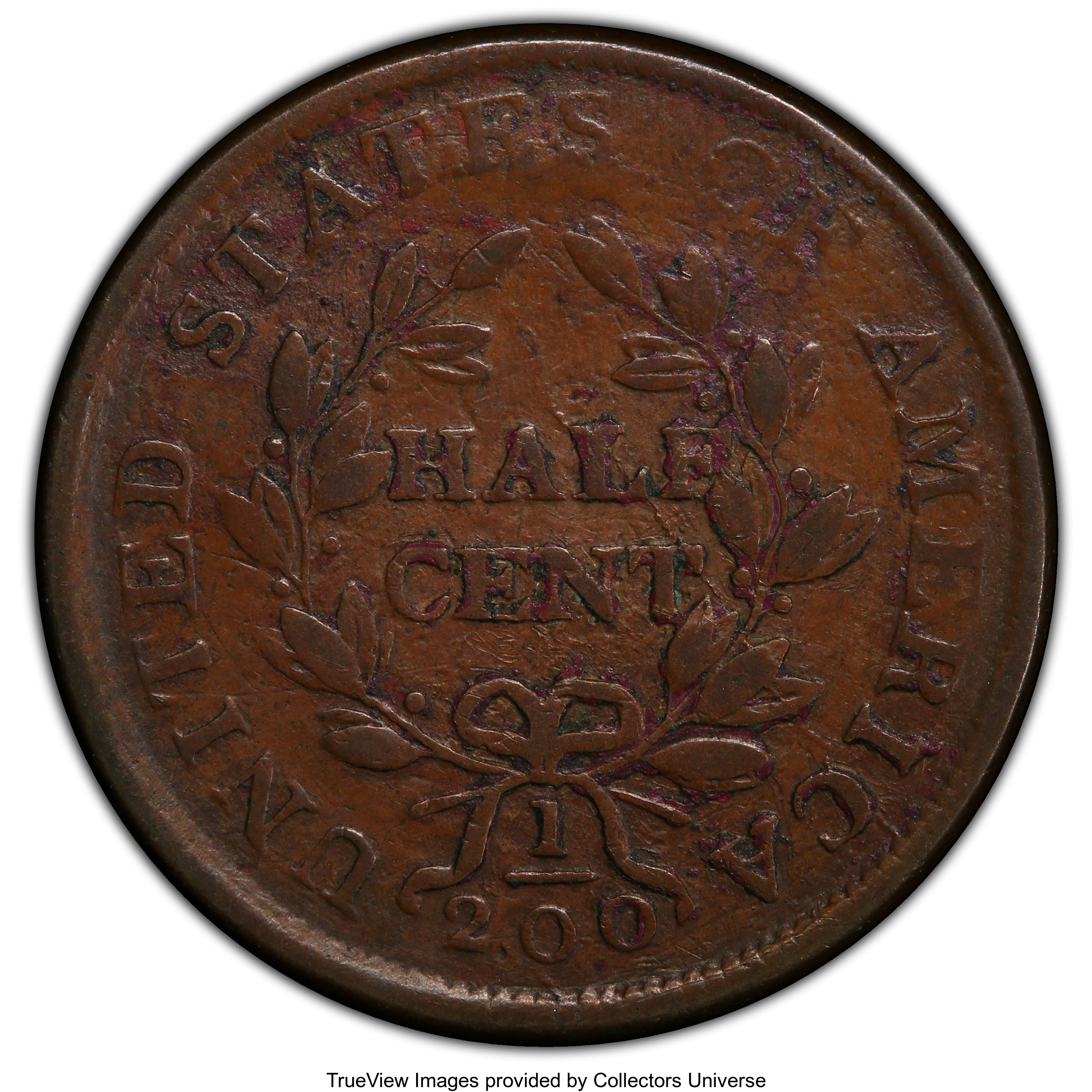 1804 1/2c Spiked Chin, C-5 MS BN VF20 BN thumbnail 14