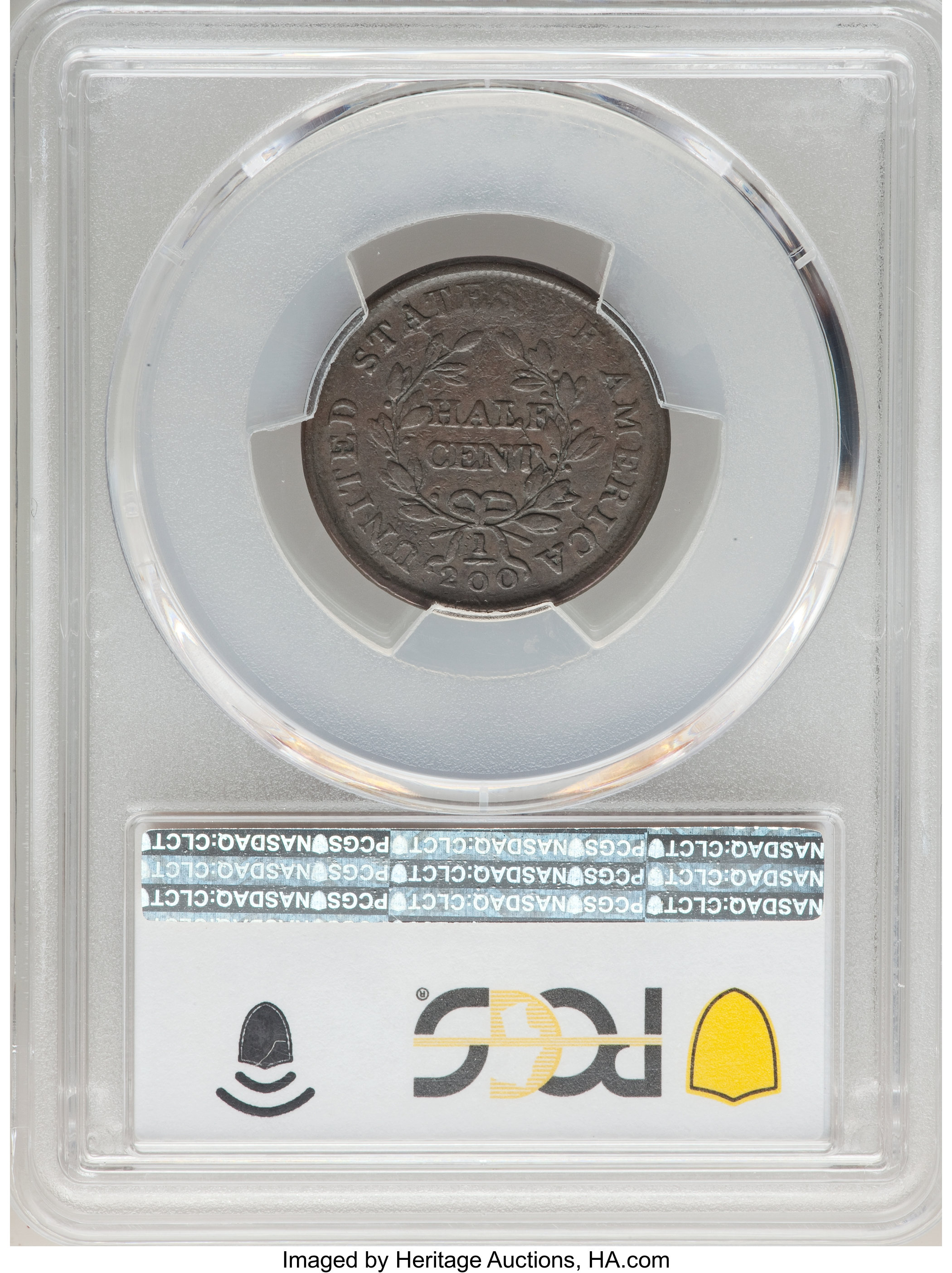 1804 1/2c Spiked Chin, C-5 MS BN VF20 BN thumbnail 5