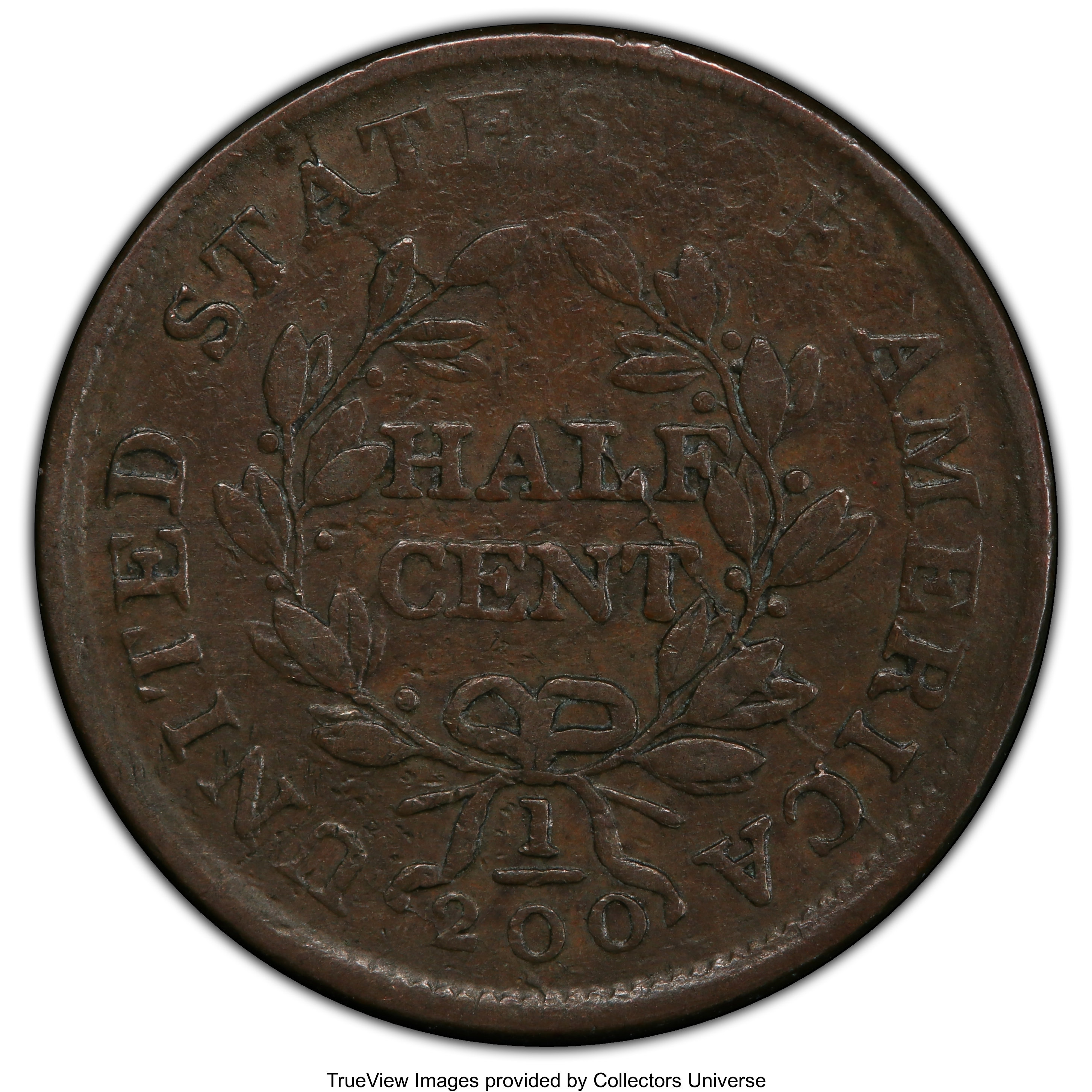1804 1/2c Spiked Chin, C-5 MS BN VF20 BN thumbnail 6