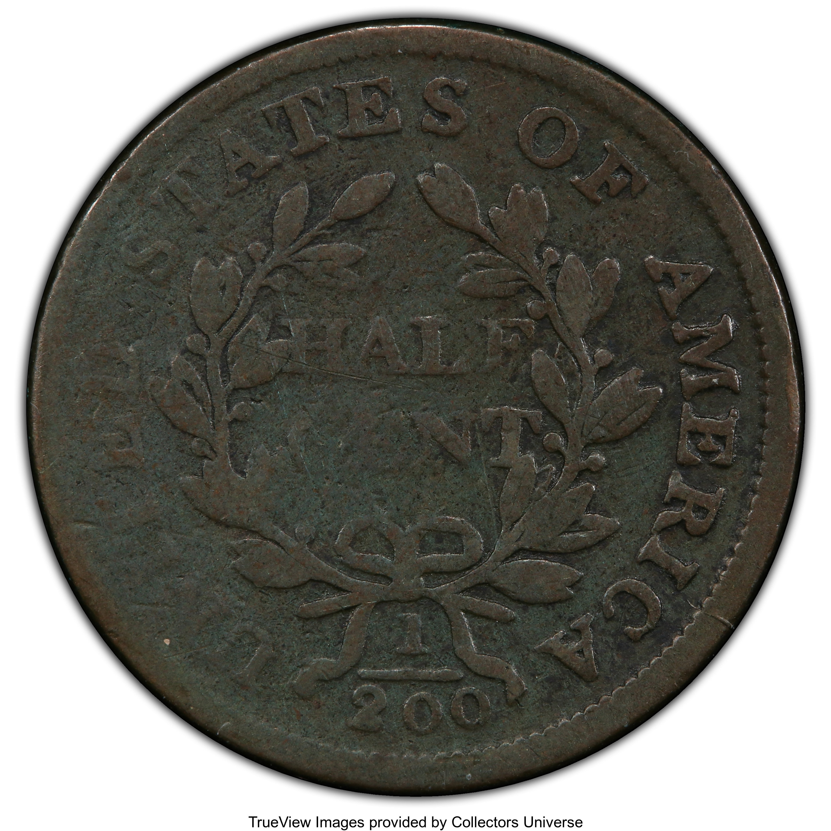 1805 1/2c Small 5, Stems, C-3 MS BN G4 BN thumbnail 3
