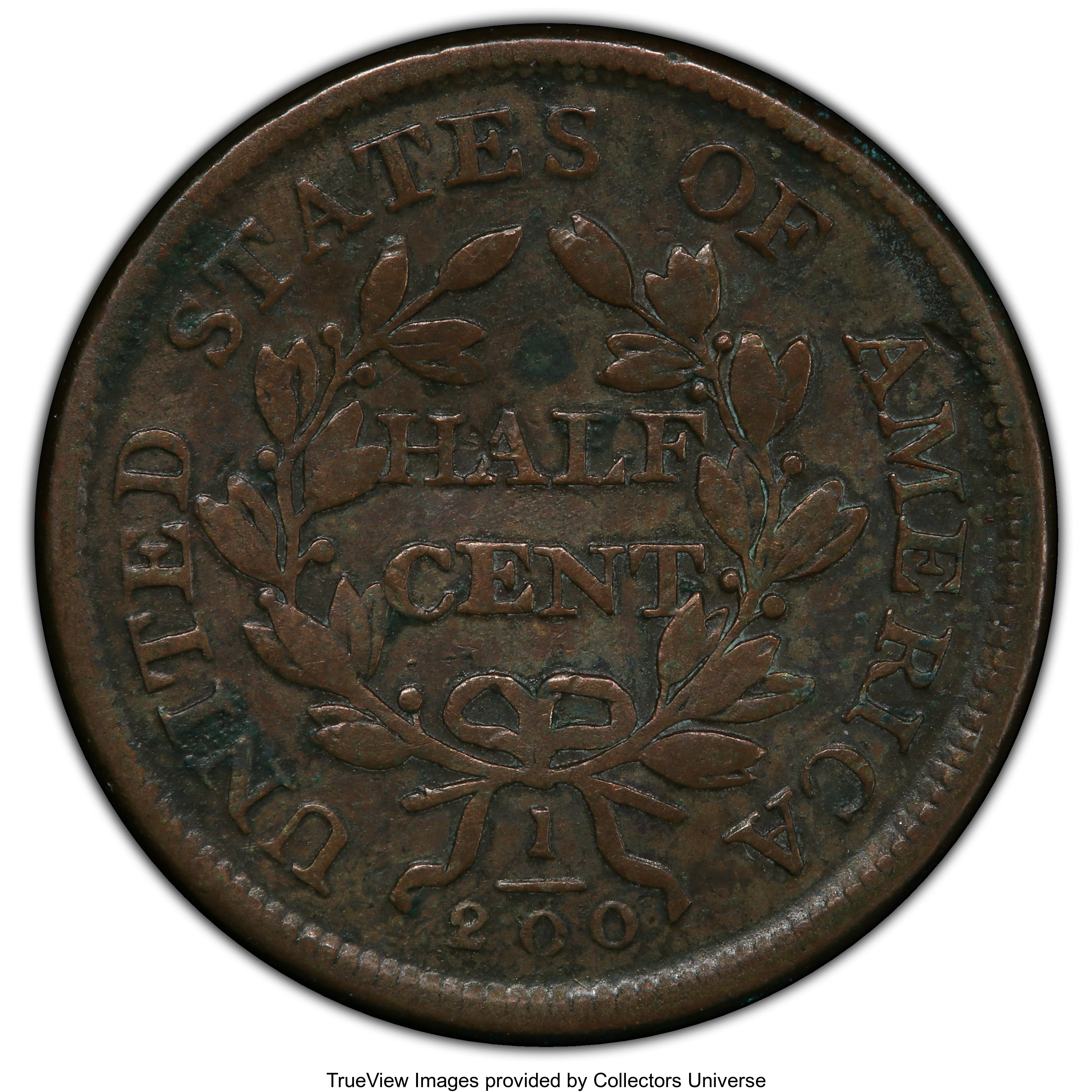 1806 1/2c Small 6, Stems, C-2 MS BN F15 BN thumbnail 9
