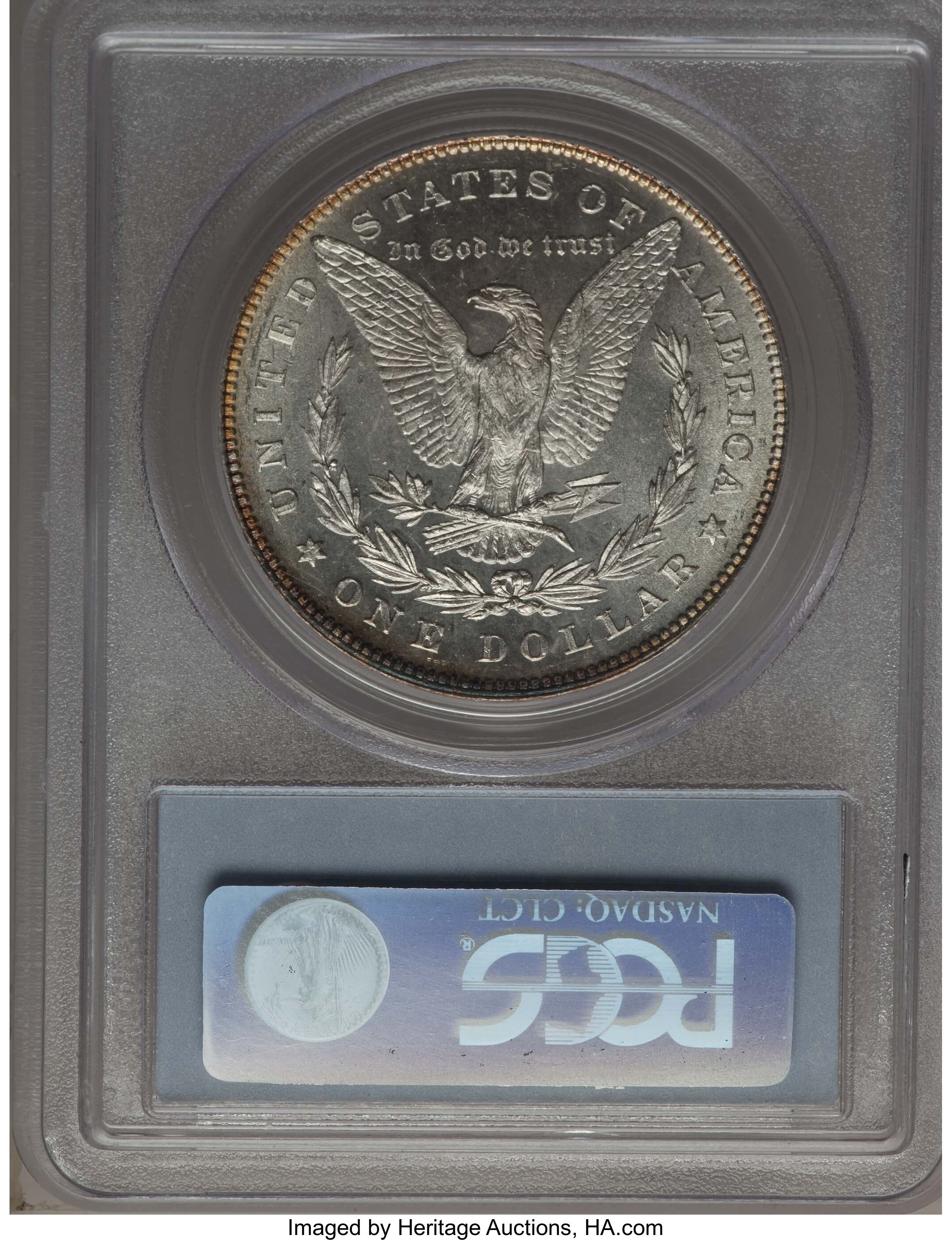 1878 7TF $1  Reverse of 1878, Polished Ear, VAM-81 G4 thumbnail 18