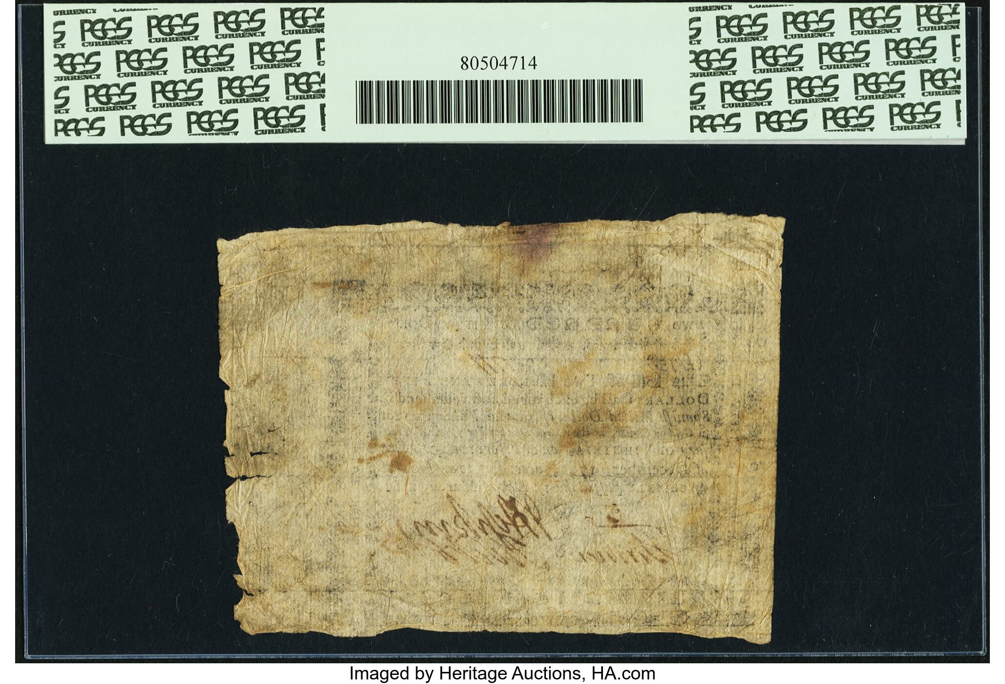 image for: Virginia March 1, 1781 $250 Thin Laid Paper PCGS Apparent Very Fine 25....