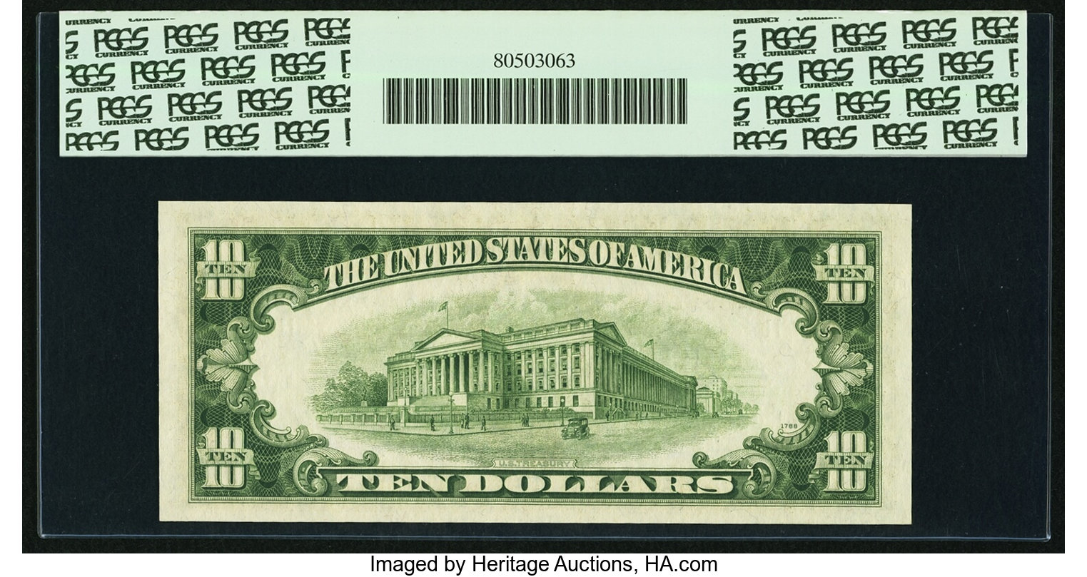 image for: Fr. 2013-K* $10 1950C Federal Reserve Star Note. PCGS Gem New 66PPQ....