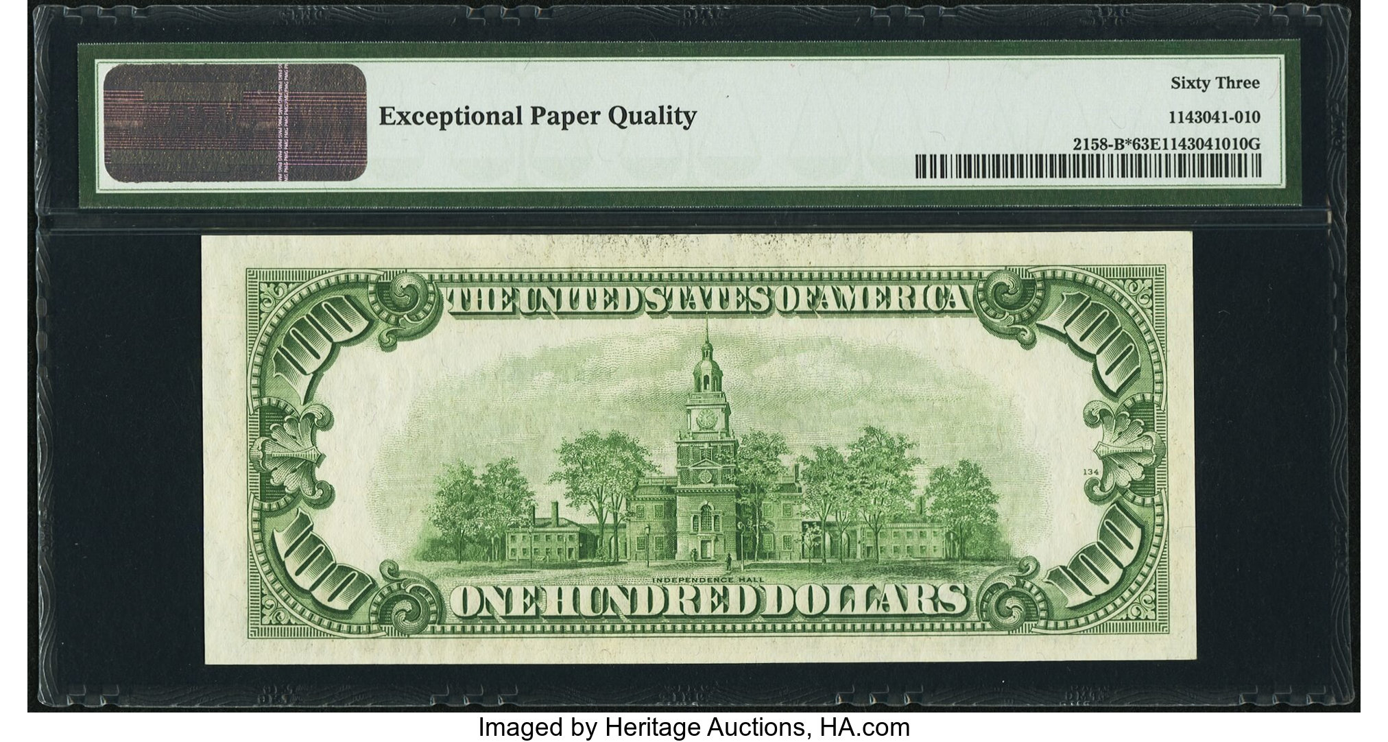 image for: Fr. 2158-B* $100 1950A Federal Reserve Star Note. PMG Choice Uncirculated 63 EPQ....