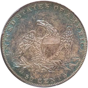 image for: 50C 1836 REEDED EDGE. PCGS MS64 CAC