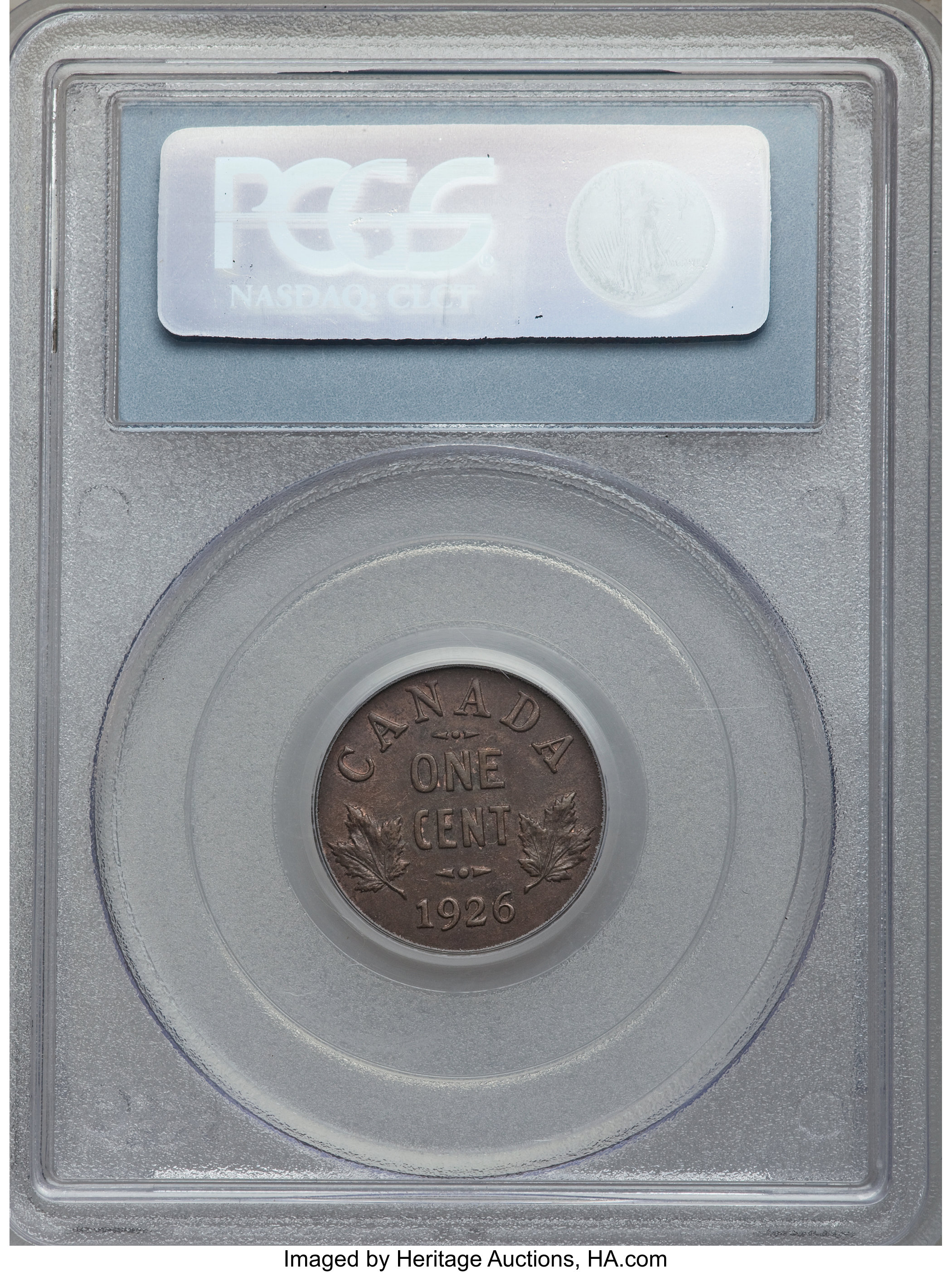 image for: George V Cent 1926 MS62 Brown PCGS