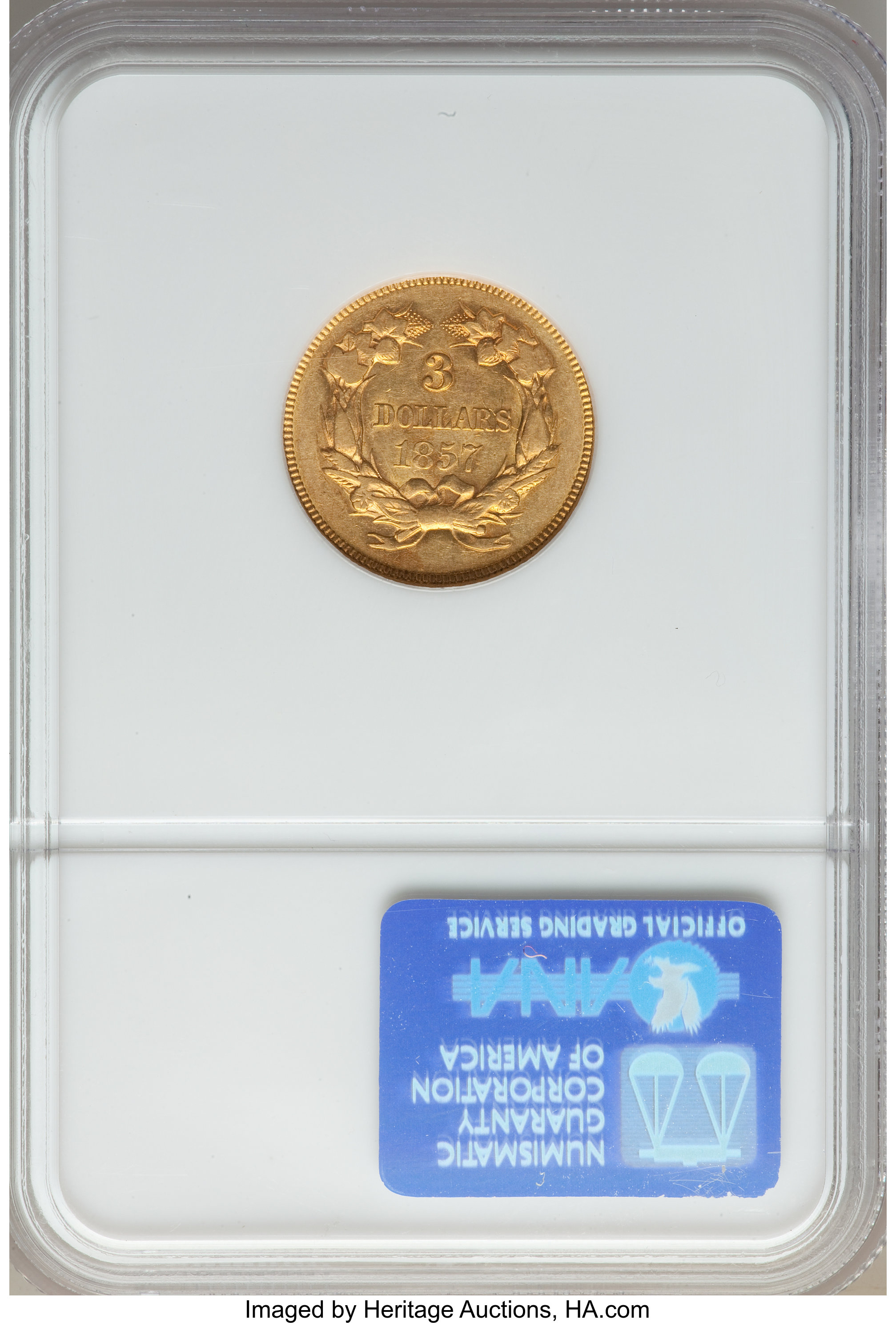 1857 $3 VF35 thumbnail 2
