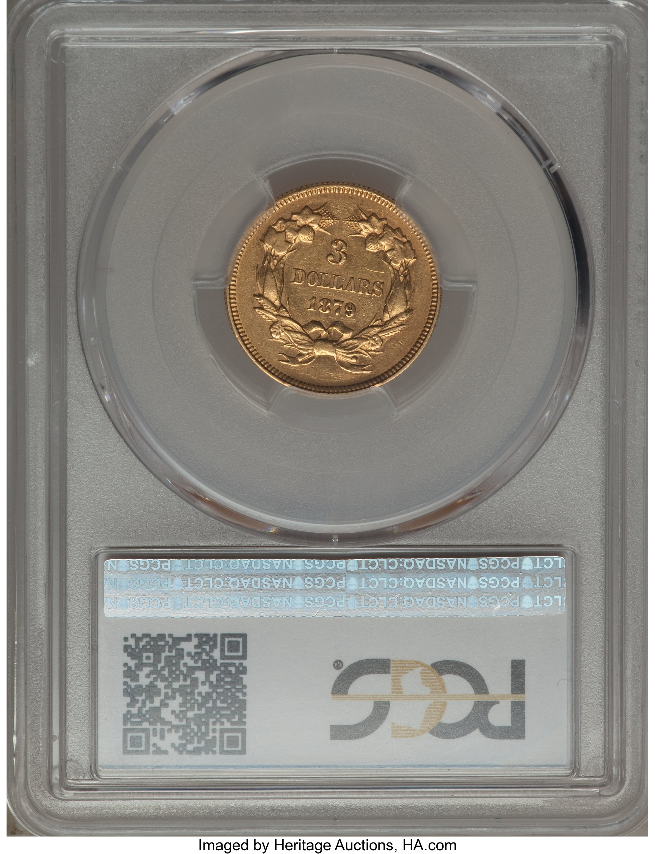 1879 $3 VF20 CAC thumbnail 21