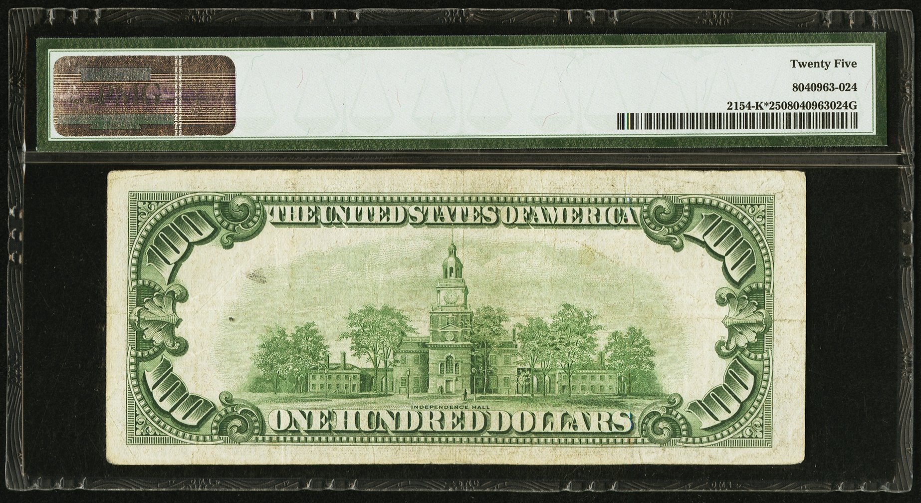 image for: Fr. 2154-K* $100 1934B Mule Federal Reserve Note. PMG Very Fine 25....