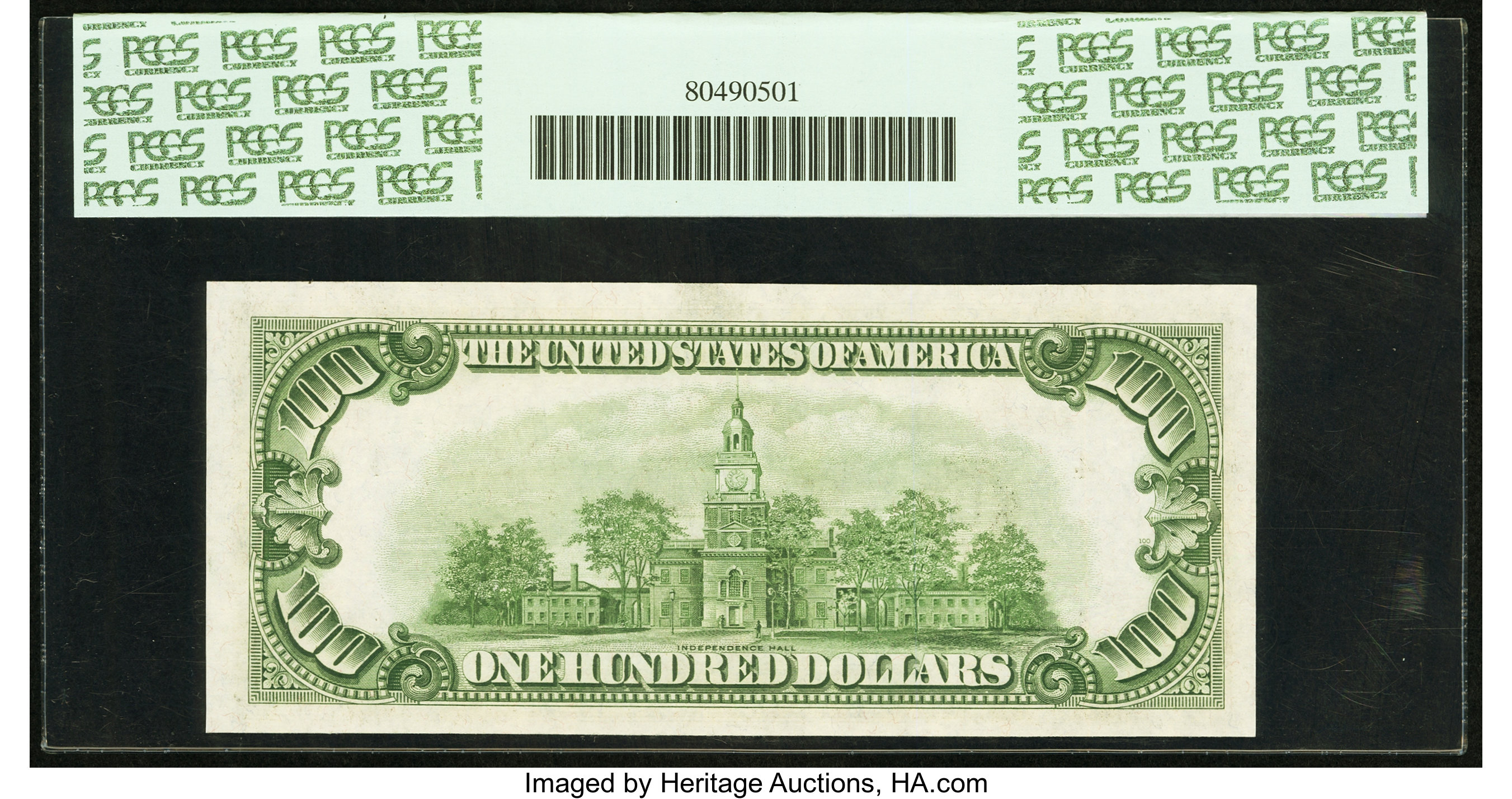 image for: Fr. 2157-D* $100 1950 Mule Federal Reserve Note. PCGS Gem New 65PPQ....