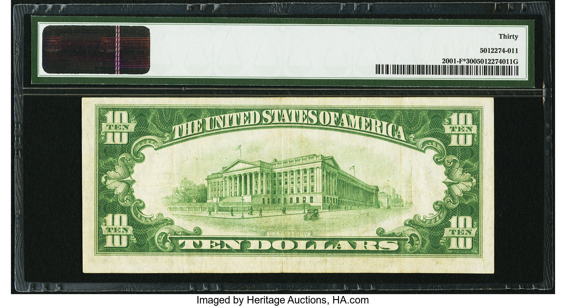 image for: Fr. 2001-F* $10 1928A Federal Reserve Note. PMG Very Fine 30....