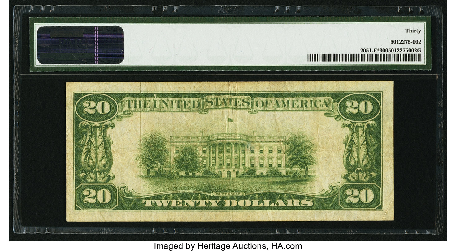 image for: Fr. 2051-E* $20 1928A Federal Reserve Note. PMG Very Fine 30....