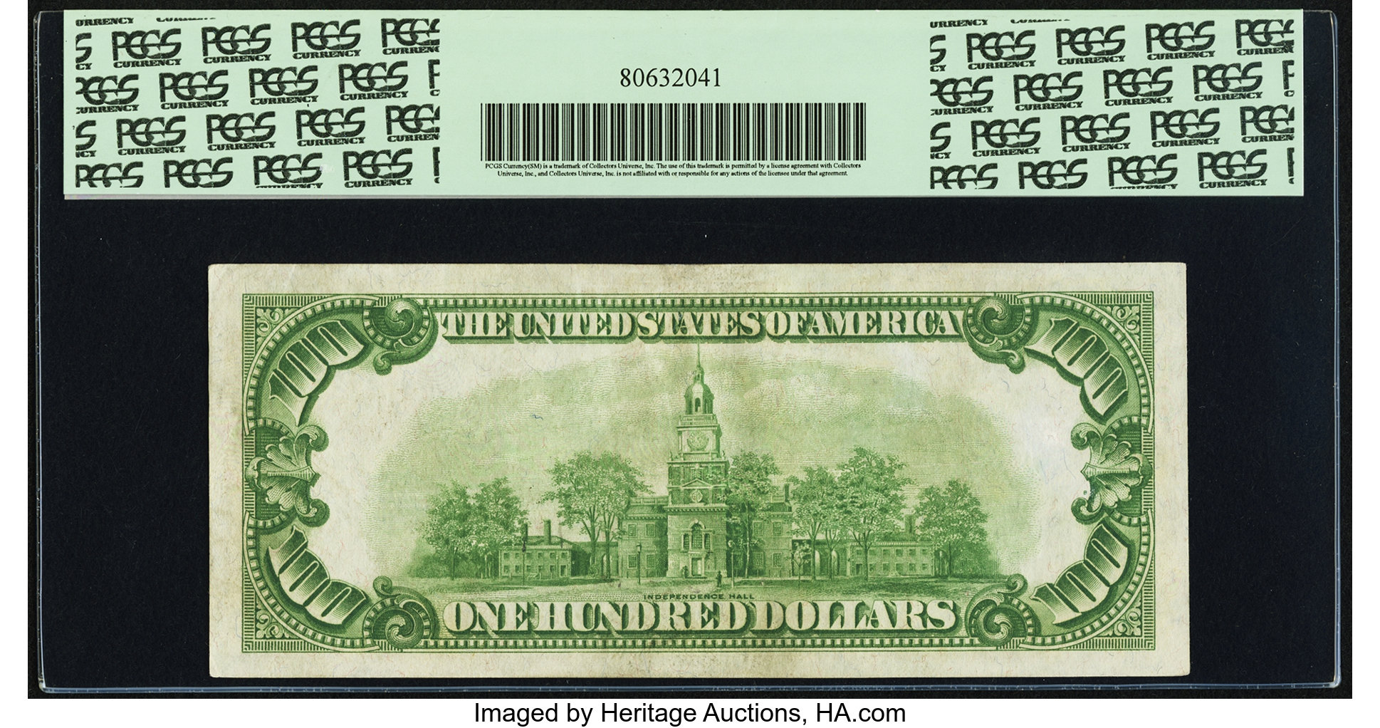 image for: Fr. 2150-B* $100 1928 Federal Reserve Note. PCGS About New 53....