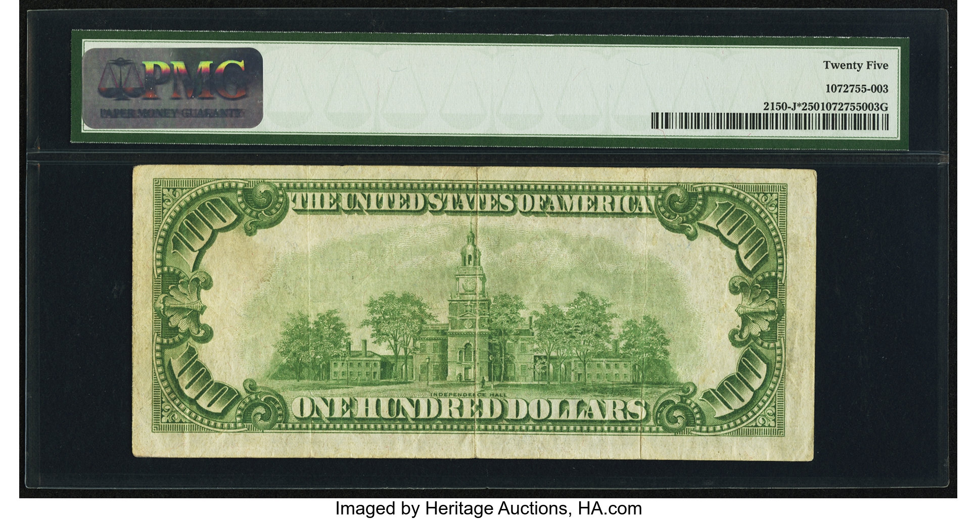 image for: Fr. 2150-J* $100 1928 Federal Reserve Note. PMG Very Fine 25....