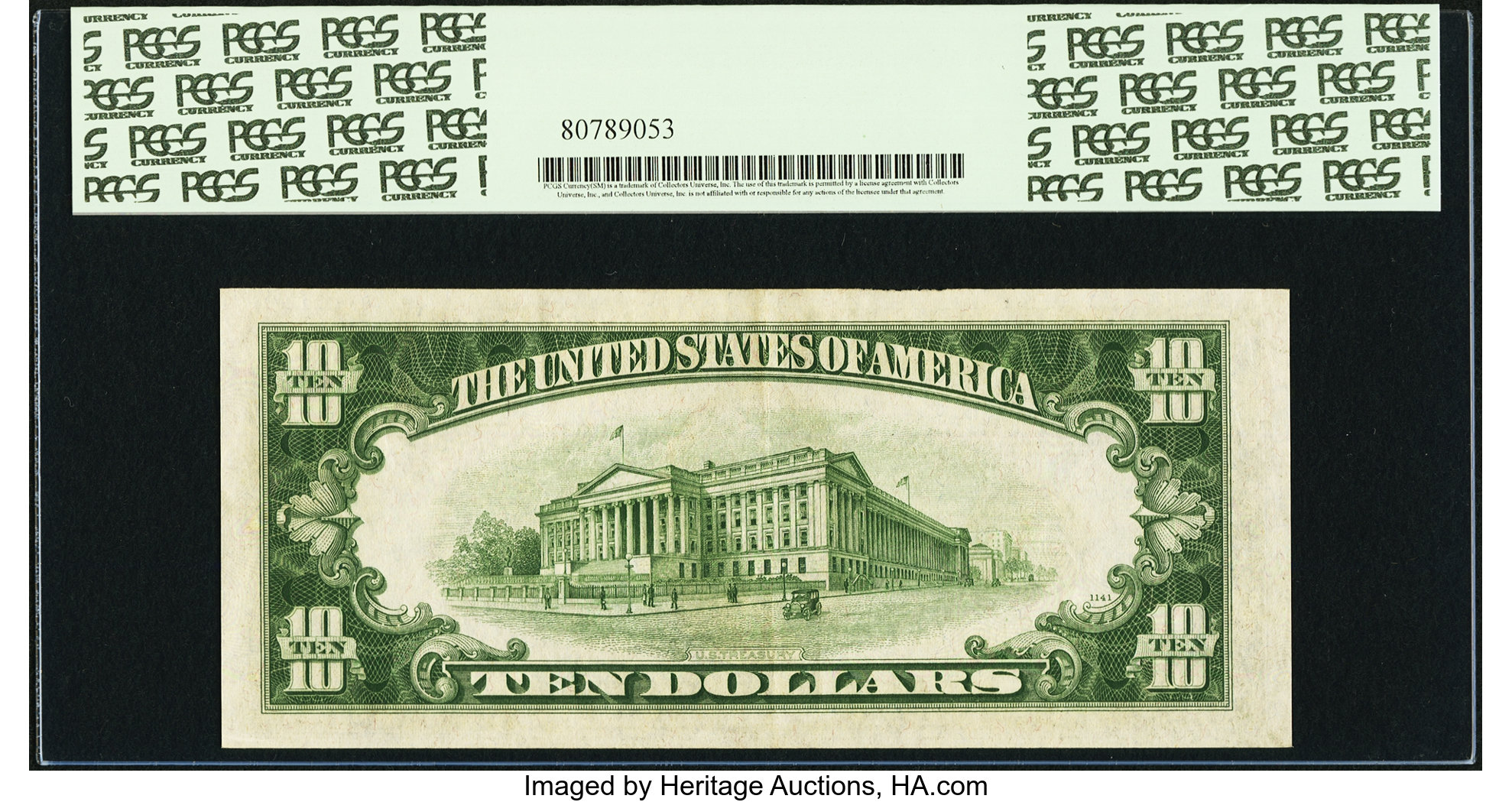 image for: Fr. 2007-A* $10 1934B Federal Reserve Note. PCGS Extremely Fine 45PPQ....