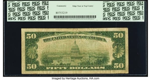 image for: Fr. 2100-C* $50 1928 Federal Reserve Note. PCGS Fine 15....