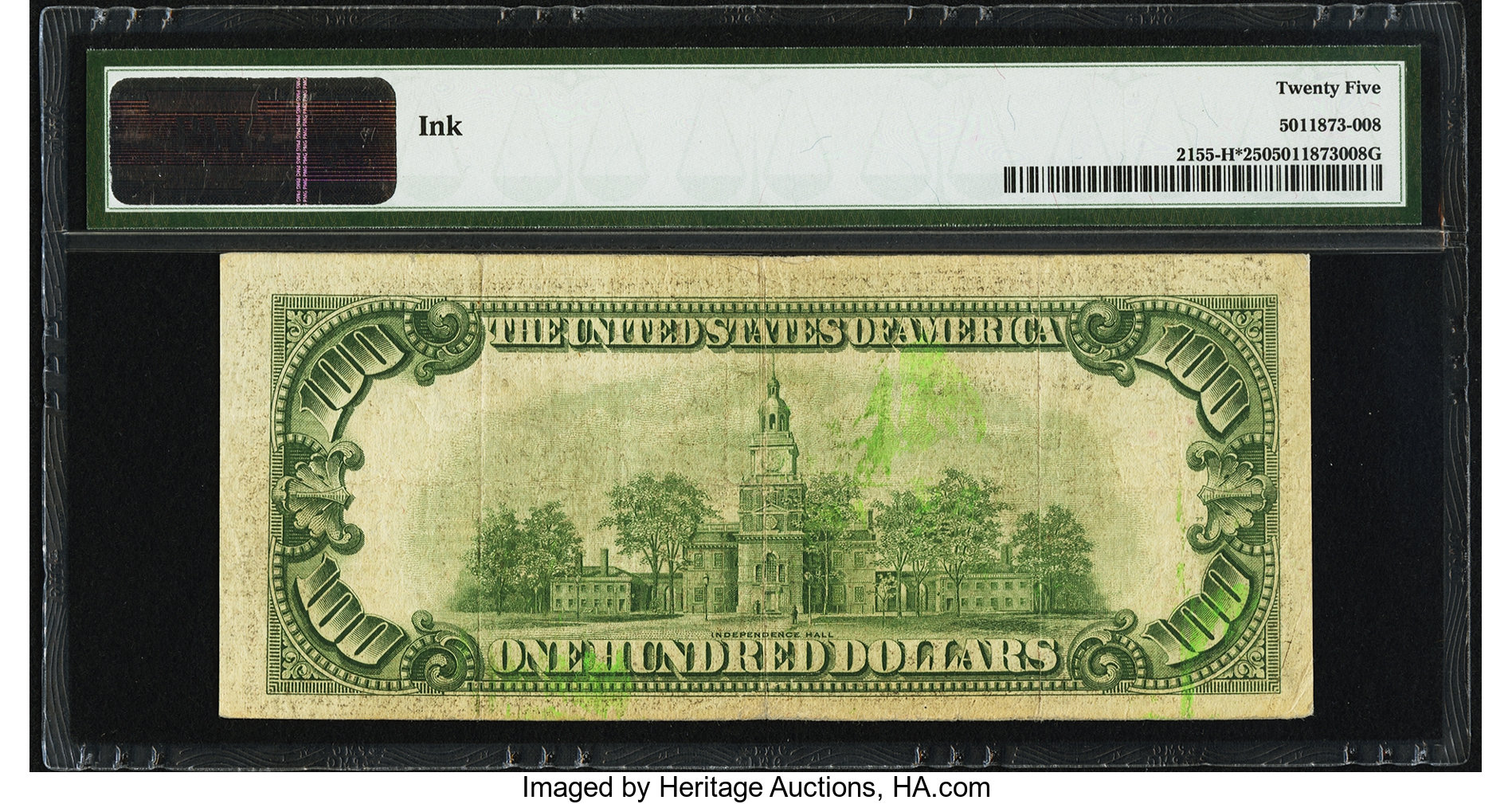 image for: Fr. 2155-H* $100 1934C Federal Reserve Note. PMG Very Fine 25....