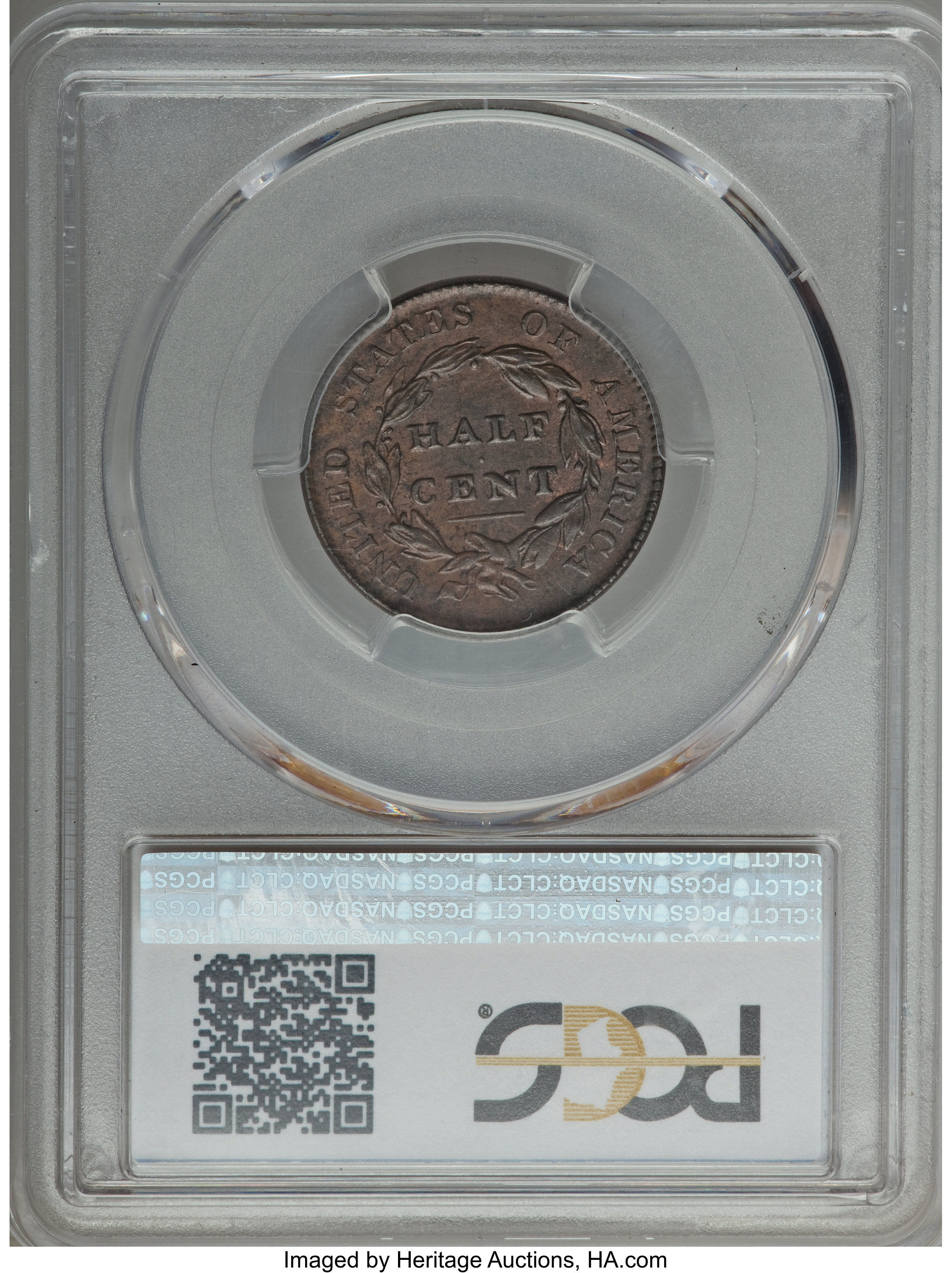 1825 1/2c C-2 MS BN MS63 BN thumbnail 2