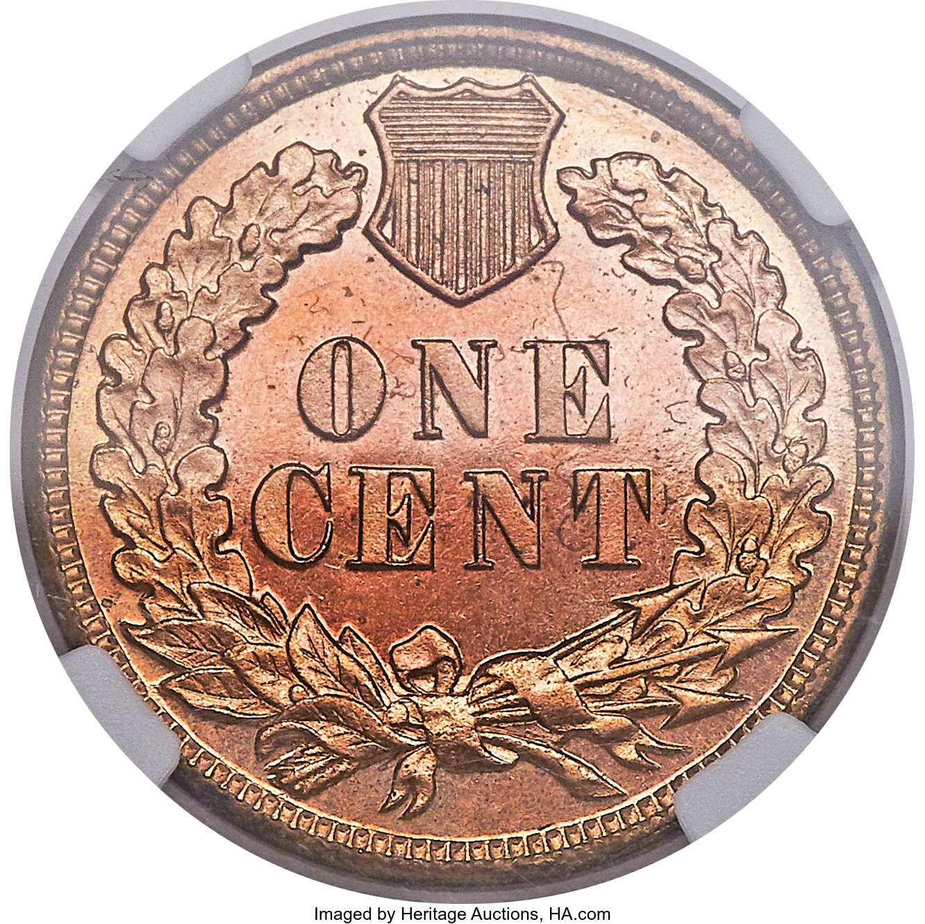 image for: 1887 1C PR65 Red Cameo NGC....
