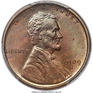 image for: 1909-S 1C VDB MS66 Brown PCGS. CAC....