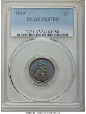 image for: 1915 1C PR67 Brown PCGS....
