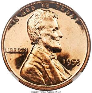 image for: 1953 1C PR68 Red Ultra Cameo NGC....