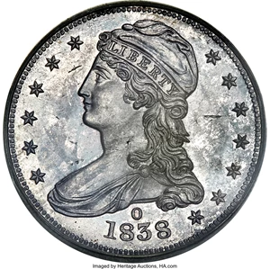 image for: 1838-O 50C GR-1, R.7, Branch Mint PR63 PCGS. CAC....