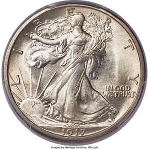 image for: 1917-S 50C Reverse MS66 PCGS Secure. CAC....