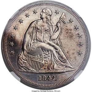 image for: 1845 $1 PR64 NGC. OC-P1, High R.6....
