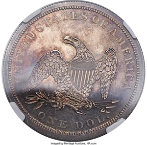 image for: 1845 $1 PR64 NGC. OC-P1, High R.6....