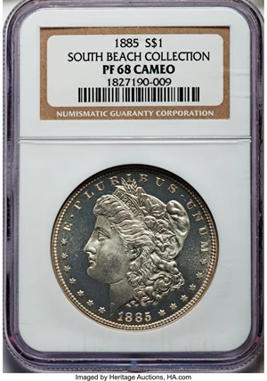 image for: 1885 $1 PR68 Cameo NGC....