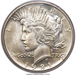 image for: 1921 $1 MS67 PCGS....