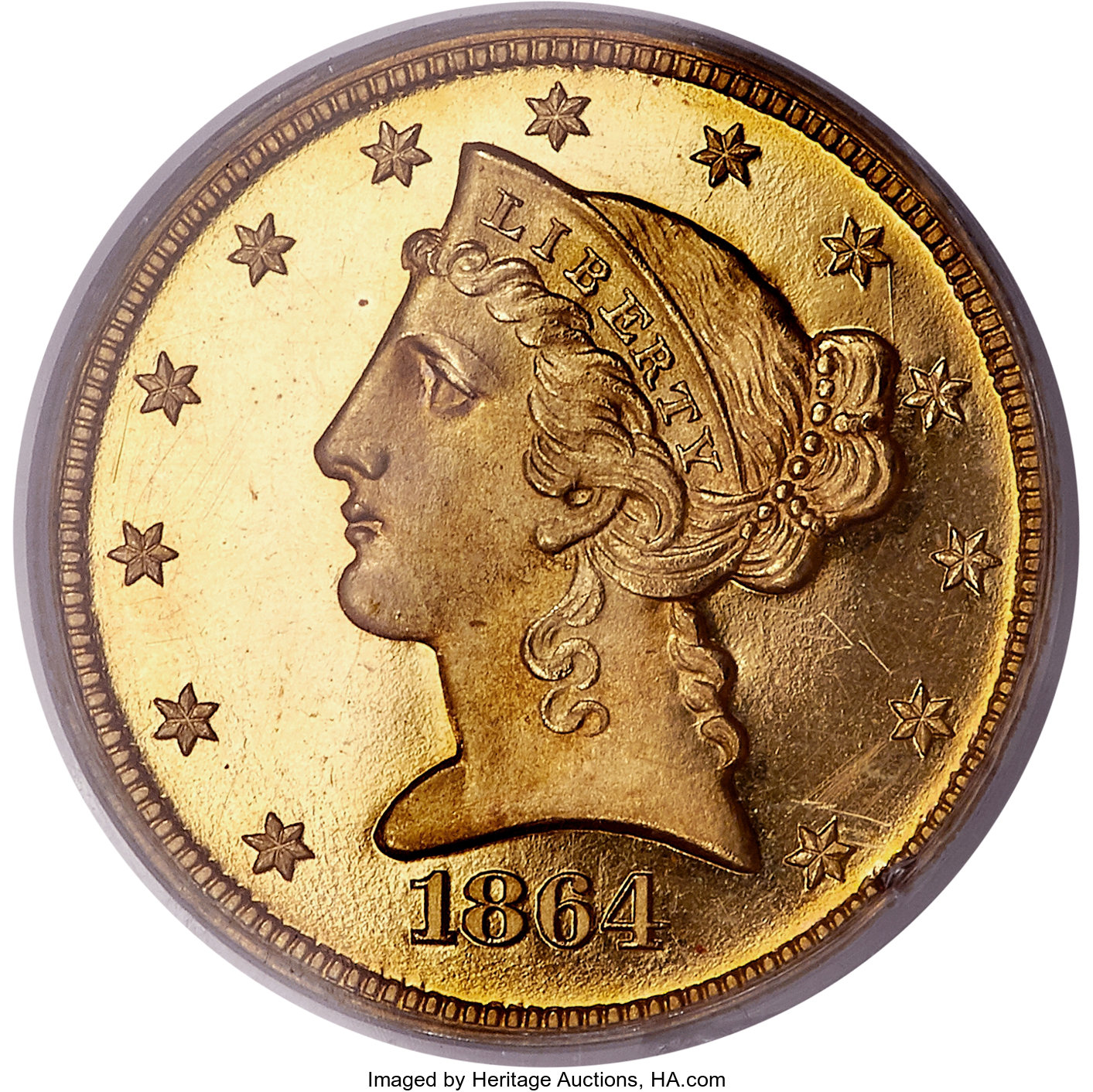 image for: 1864 $5 PR64 Cameo PCGS....