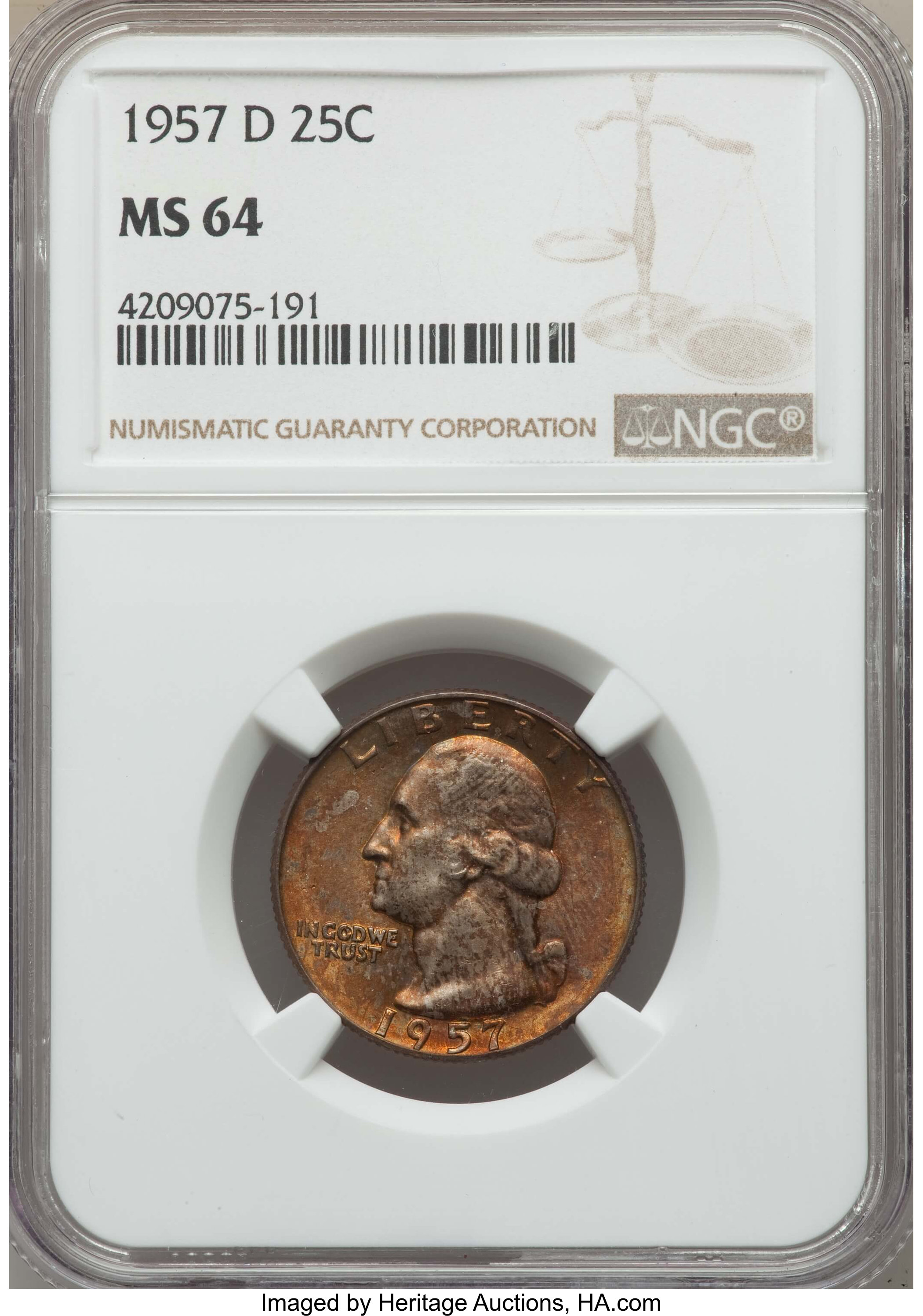 1957-D 25c VF25 thumbnail 5
