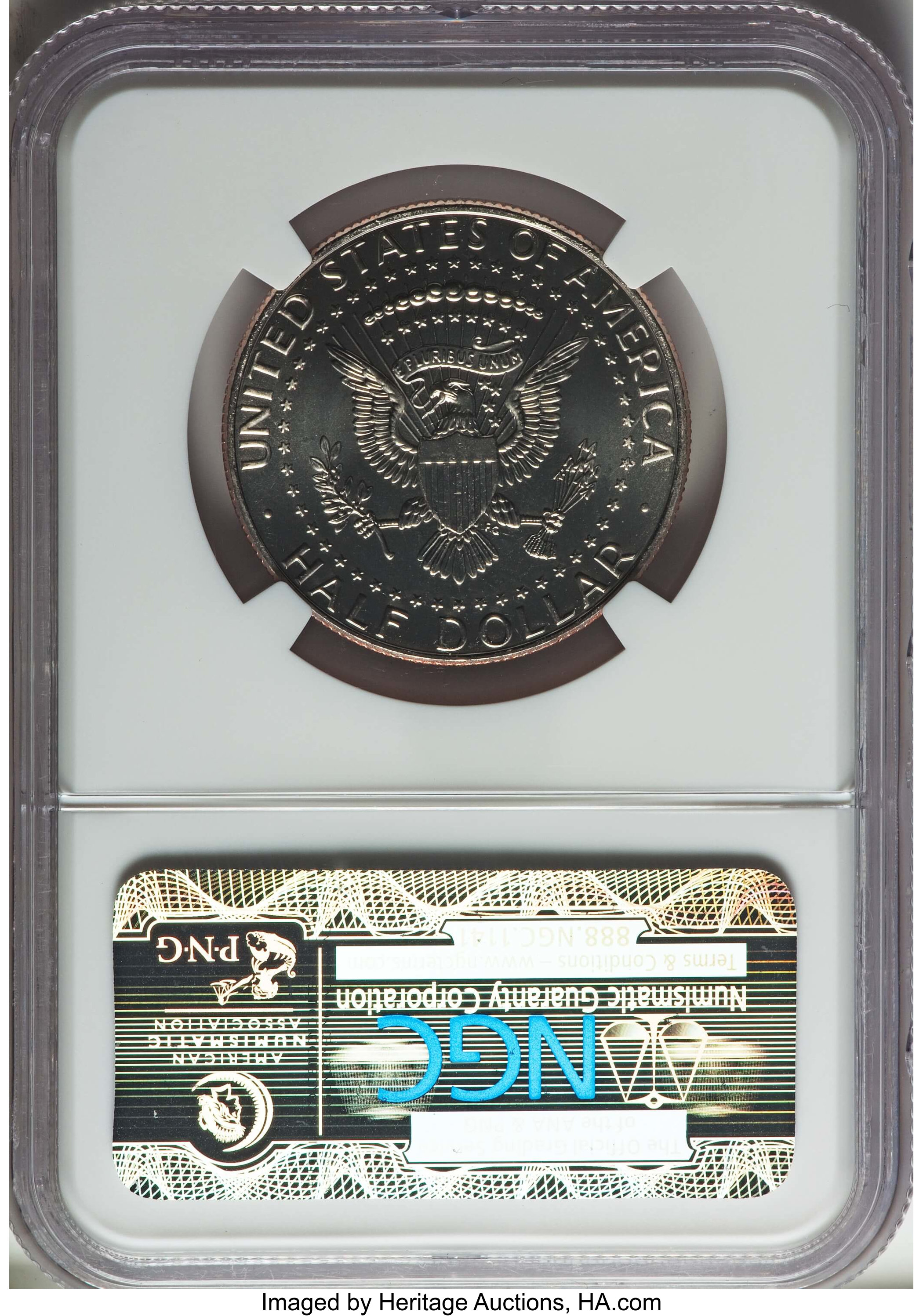 image for: 2014-P 50C High Relief, Clad, 50th Anniversary, First Day of Issue, SP69 NGC. NGC Census: (0/0). PCGS Population: (2/0)....