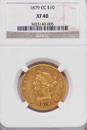 image for: $10 1879-CC NGC XF40
