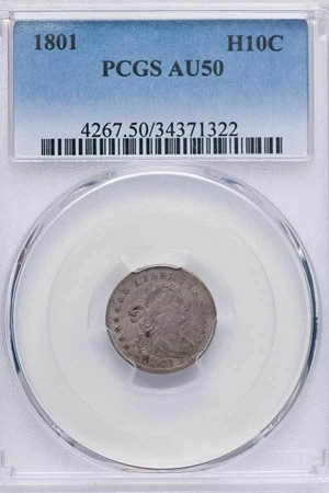 image for: H10C 1801 PCGS AU50