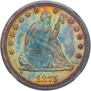 image for: 25C 1875 NGC PR64 CAM