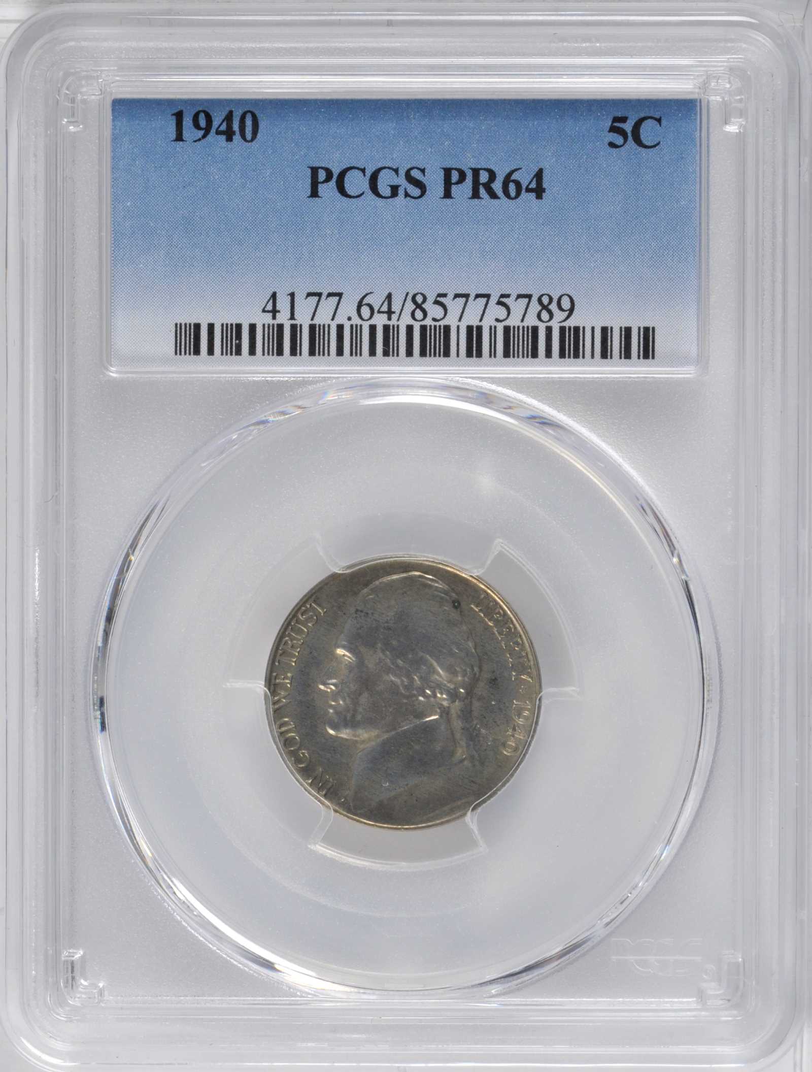 1940 5c PR64 thumbnail 8