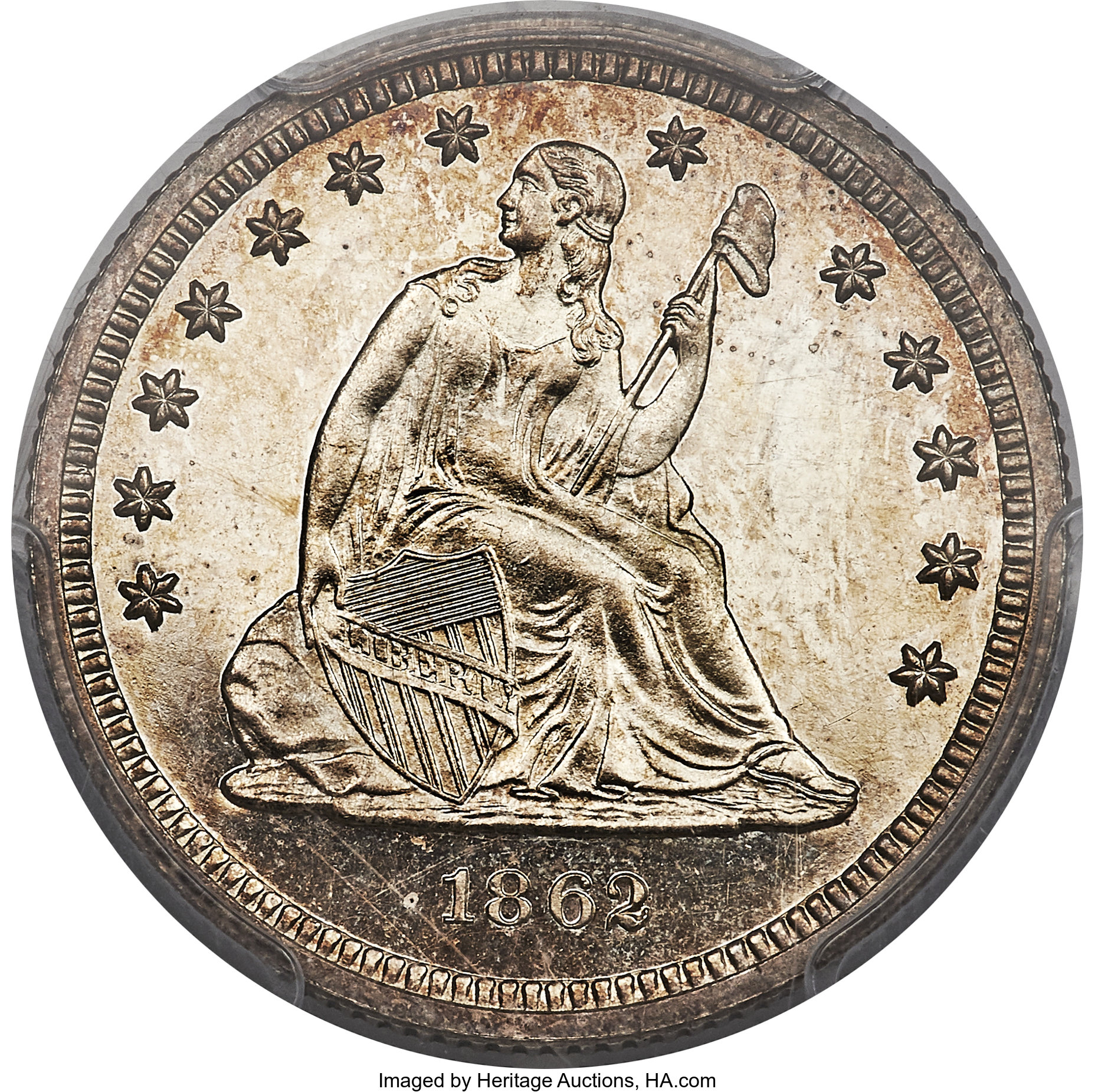 1862 25c PR CAM