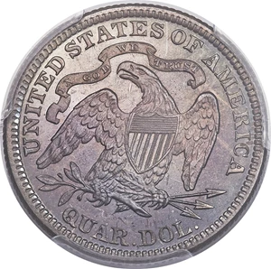 image for: 1885 25C PR67+ PCGS. CAC. Briggs 3-B....