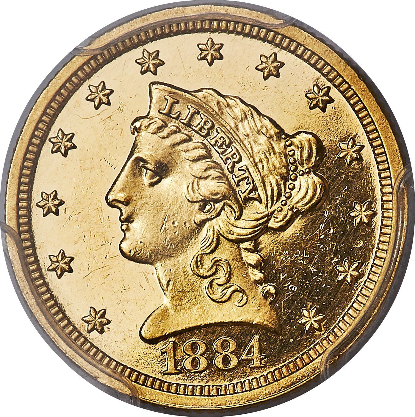 image for: 1884 $2 1/2 PR63 Deep Cameo PCGS....