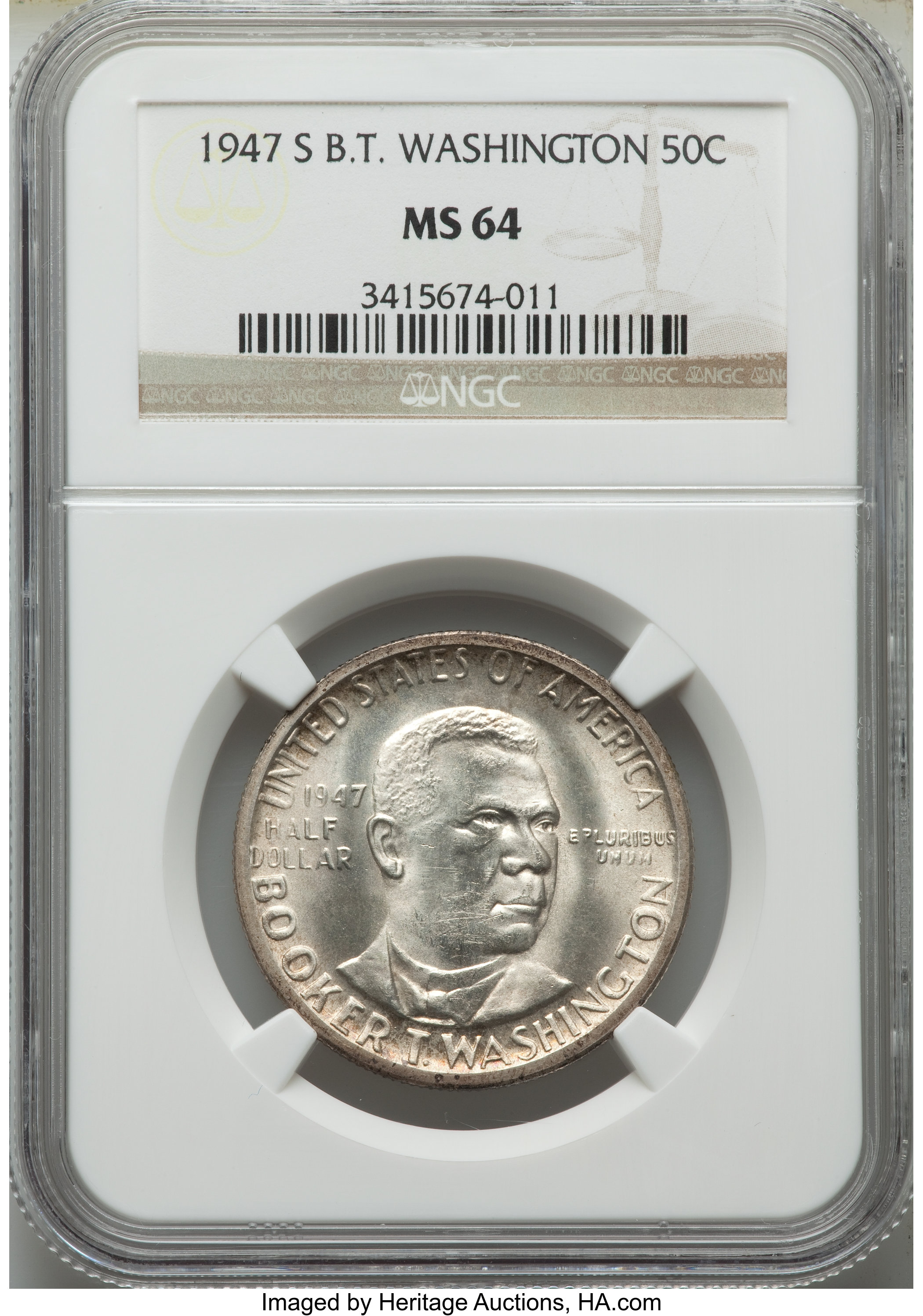 1947-S 50c Booker T. Washington VF20 thumbnail 16